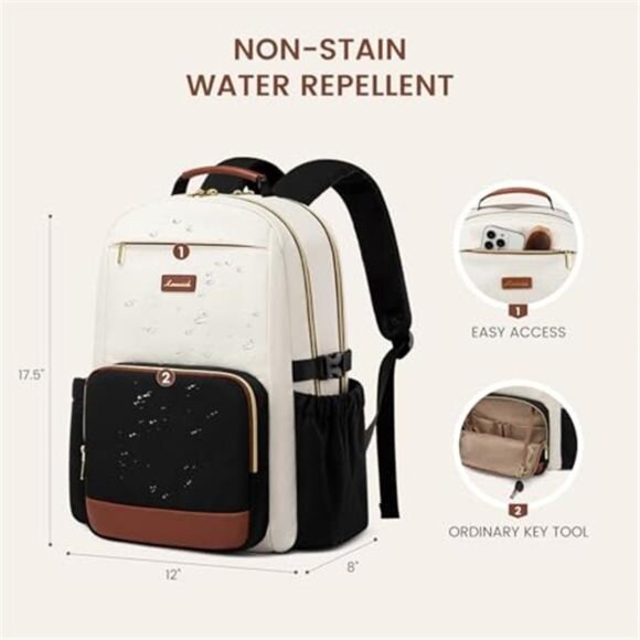 Women\'s Laptop Backpack with Pouch Pocket main image 4